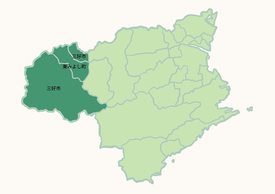 三好市・三好郡エリアマップ